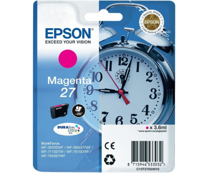 Tusz EPSON 27M Magenta 300str. C13T27034012